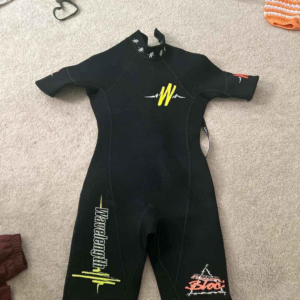Black wetsuit spring suit